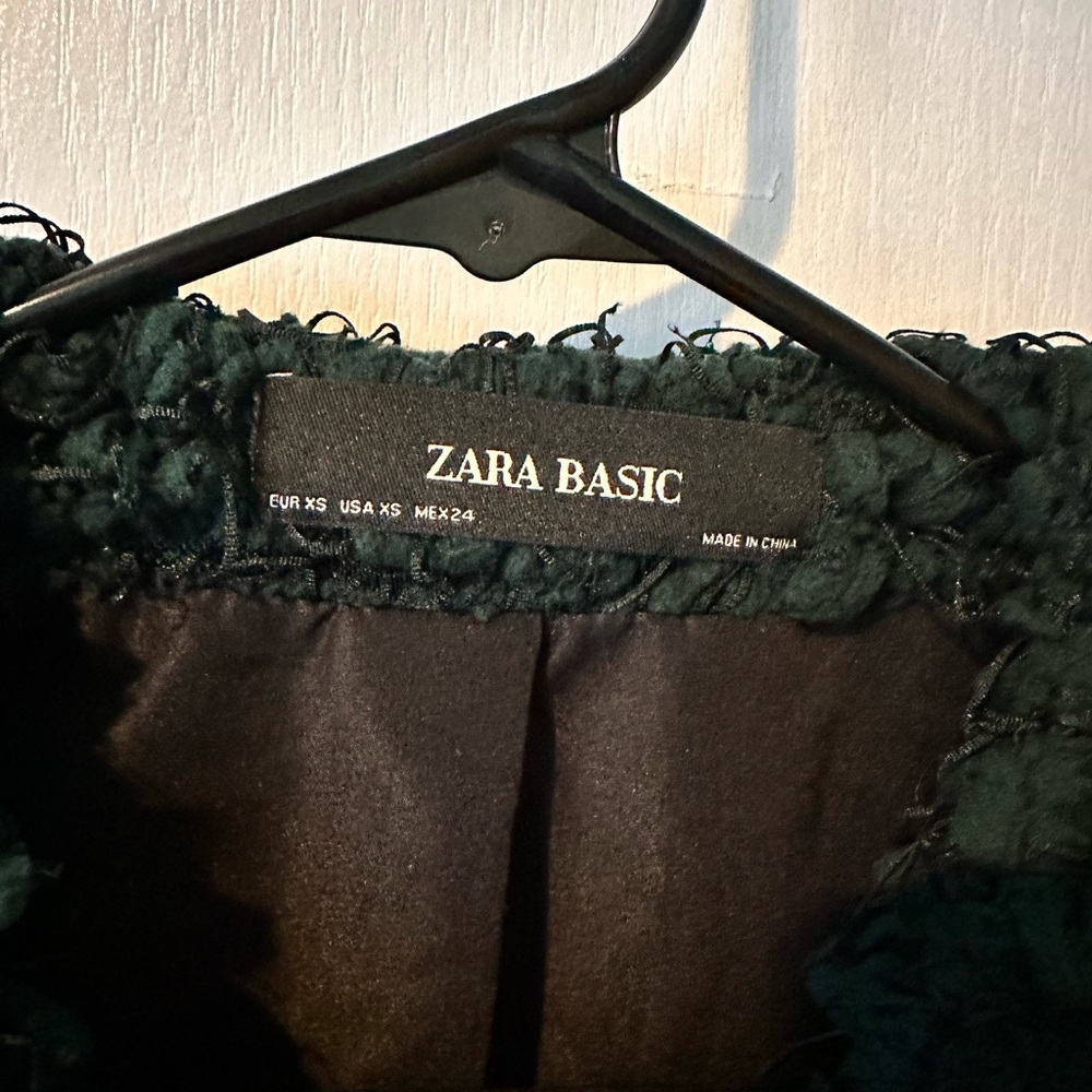 Zara Emerald Green Statement Jacket - image 4